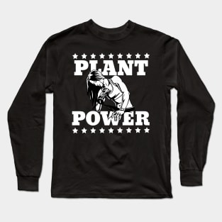 Vegan Female Plant Power Long Sleeve T-Shirt